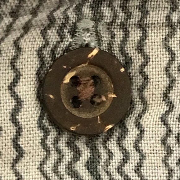 Quicksilver Shirt Men L Gray Geometric Button Up Pocket Short Sleeve Collared - Picture 9 of 13